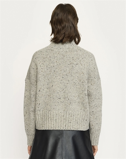 Soft Rebels - SRNemo High Neck Strik - Medium Grey Melange